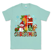 Seafoam 1st christmas santa and snowman Classic Tee - Zillion Design Studio