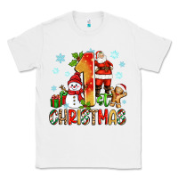 White 1st christmas santa and snowman Classic Tee - Zillion Design Studio