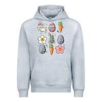 Heather Grey easter doodles Urban Hoodie - MaliasSmallBusiness