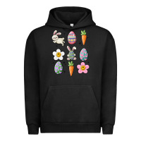 Pigment Black easter doodles Urban Hoodie - MaliasSmallBusiness