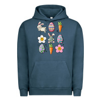 Pigment Midnight Navy easter doodles Urban Hoodie - MaliasSmallBusiness