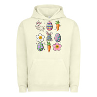 Pigment Pistachio easter doodles Urban Hoodie - MaliasSmallBusiness