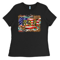 Black western america map usa Ladies Tee - BarkalooDesign
