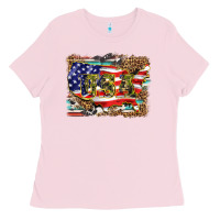 Bubblegum Pink western america map usa Ladies Tee - BarkalooDesign