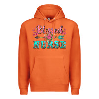 Carrot western blessed nurse pink floral arrow Premium Hoodie - BarkalooDesign