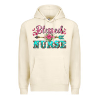 Tofu western blessed nurse pink floral arrow Premium Hoodie - BarkalooDesign