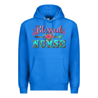 True Royal western blessed nurse pink floral arrow Premium Hoodie - BarkalooDesign