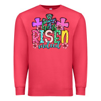 Cardinal Easter Day He is risen indeed Premium Sweatshirt - OliviaCreatesArt
