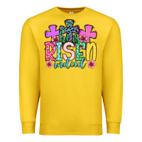 Lemon Easter Day He is risen indeed Premium Sweatshirt - OliviaCreatesArt