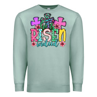 Seafoam Easter Day He is risen indeed Premium Sweatshirt - OliviaCreatesArt
