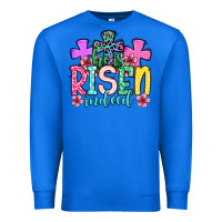 True Royal Easter Day He is risen indeed Premium Sweatshirt - OliviaCreatesArt