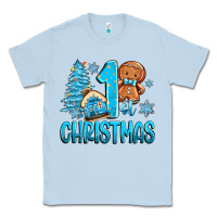 Dusty Blue 1st christmas gingerbread boy Classic Tee - Zillion Design Studio