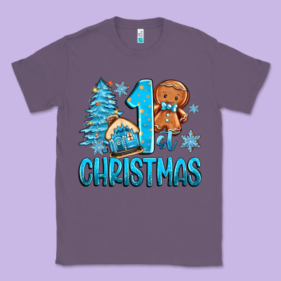 1st Christmas Gingerbread Boy Classic Tee Designed By Zillion Design Studio