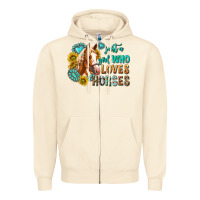 Sandshell western just a girl who loves horses Zipper Hoodie - texasbilliewilder