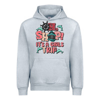 Heather Grey oh ship it's a girls trip Urban Hoodie - MaliasSmallBusiness