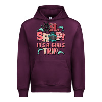 Mauve Wine oh ship it's a girls trip Urban Hoodie - MaliasSmallBusiness