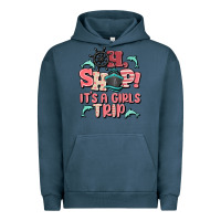 Pigment Midnight Navy oh ship it's a girls trip Urban Hoodie - MaliasSmallBusiness