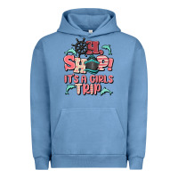 Pigment Pebble Blue oh ship it's a girls trip Urban Hoodie - MaliasSmallBusiness