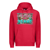 Cardinal western blessed nurse pink floral arrow  background Premium Hoodie - BarkalooDesign