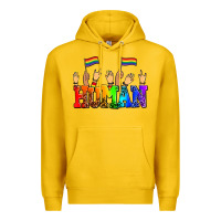 Lemon human with hands and pride flags Premium Hoodie - AdoDesignShop