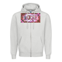 Dove Grey Valentine's Day Nurse Love Zipper Hoodie - RanaPortraitStore