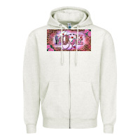 Oatmeal Heather Valentine's Day Nurse Love Zipper Hoodie - RanaPortraitStore