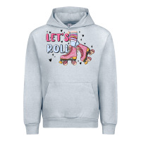 Heather Grey let's roll Urban Hoodie - MaliasSmallBusiness