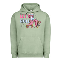 Pigment Oil Green let's roll Urban Hoodie - MaliasSmallBusiness