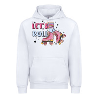 White let's roll Urban Hoodie - MaliasSmallBusiness