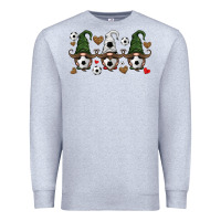 Heather Grey soccer gnome Premium Sweatshirt - HRA Design Shop