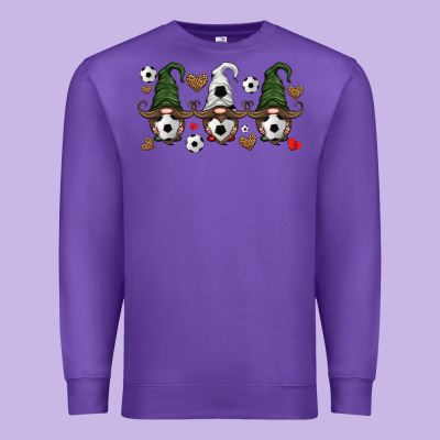 Soccer Gnome Premium Sweatshirt Designed By Hra Design Shop