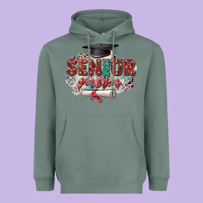 Senior 2023 Mom Heavyweight Hoodie Designed By Zillion Design Studio