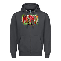 Smoke mama claus Zipper Hoodie - Zillion Design Studio