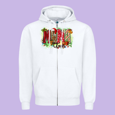 Mama Claus Zipper Hoodie Designed By Zillion Design Studio