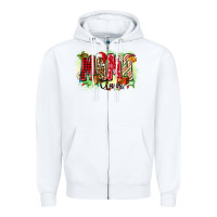 White mama claus Zipper Hoodie - Zillion Design Studio
