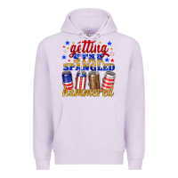 Lilac getting star spangled hammered Premium Hoodie - NancyCooperArtShop