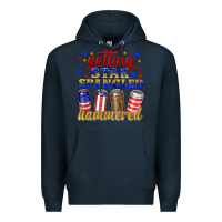 Navy getting star spangled hammered Premium Hoodie - NancyCooperArtShop