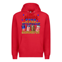 Red getting star spangled hammered Premium Hoodie - NancyCooperArtShop