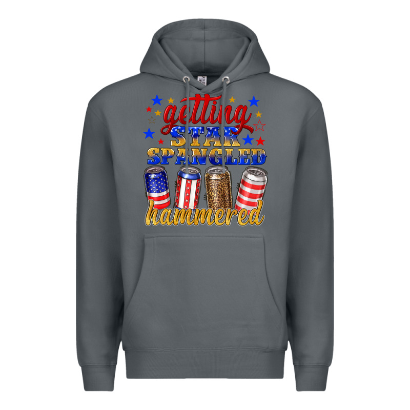 Getting Star Spangled Hammered Premium Hoodie by NancyCooperArtShop | Teevron