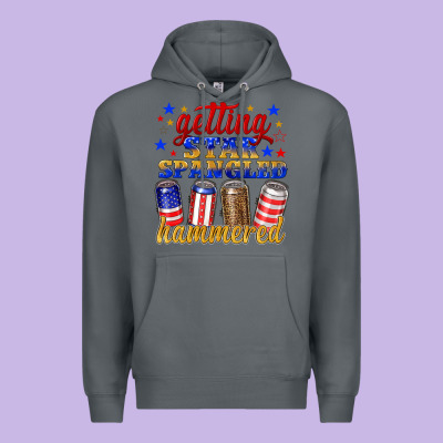 Getting Star Spangled Hammered Premium Hoodie Designed By Nancycooperartshop