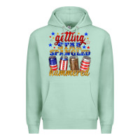 Seafoam getting star spangled hammered Premium Hoodie - NancyCooperArtShop