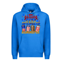 True Royal getting star spangled hammered Premium Hoodie - NancyCooperArtShop