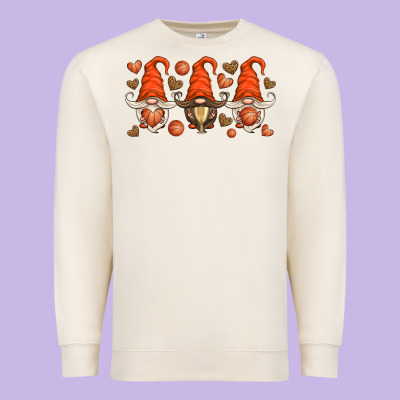 Basketball Gnome Premium Sweatshirt Designed By Hra Design Shop