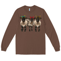 Chestnut 3 sheeps suffolk ewe with bandana Long Sleeve Tee - BarkalooDesign