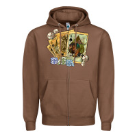 Chestnut western rodeo playing cards tbw Zipper Hoodie - texasbilliewilder
