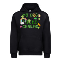 Black my dog is my lucky charms Urban Hoodie - MaliasSmallBusiness