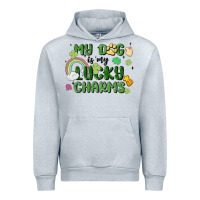 Heather Grey my dog is my lucky charms Urban Hoodie - MaliasSmallBusiness