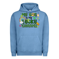 Pigment Pebble Blue my dog is my lucky charms Urban Hoodie - MaliasSmallBusiness