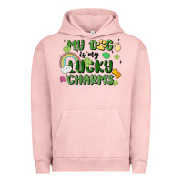 Pigment Salmon my dog is my lucky charms Urban Hoodie - MaliasSmallBusiness