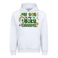 White my dog is my lucky charms Urban Hoodie - MaliasSmallBusiness